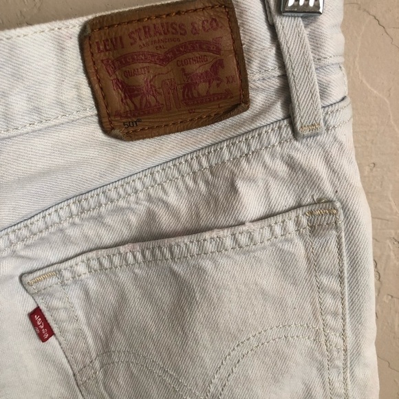 Levi’s 501s Exposed Button Fly Denim Shorts - Picture 9 of 12